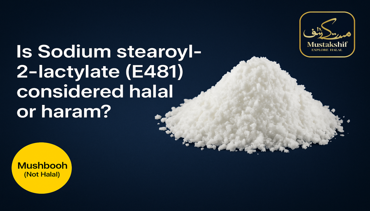 Is Sodium Stearoyl-2-Lactylate (E481) Considered Halal Or Haram? 