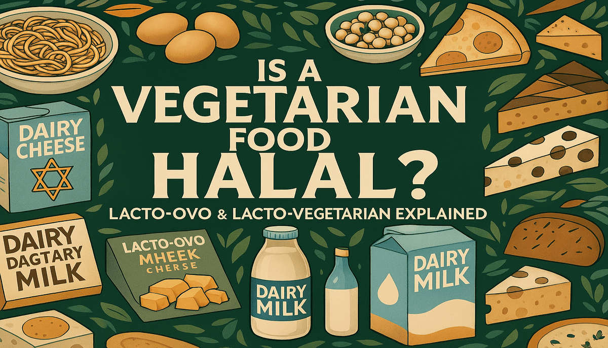 Is A Vegetarian Food Halal? Is  Lacto-Ovo Vegetarian Diet Halal?  Is  Lacto Vegetarian Product Halal?